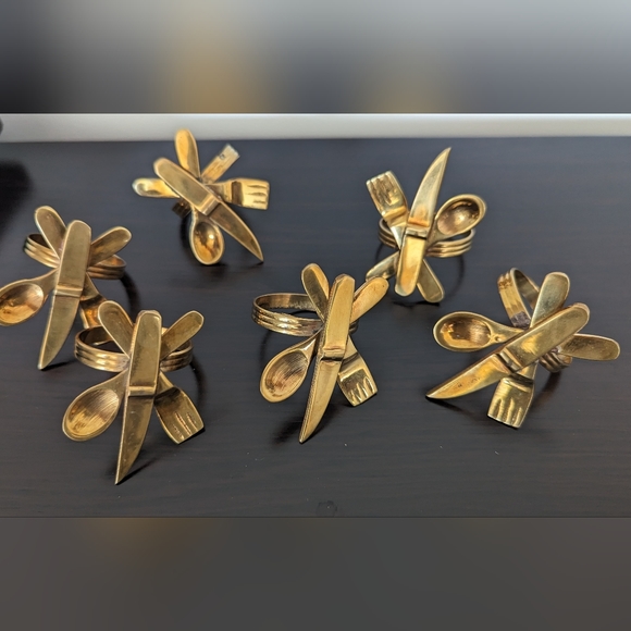 Napkin Rings‎ in Brass - Picture 4 of 7